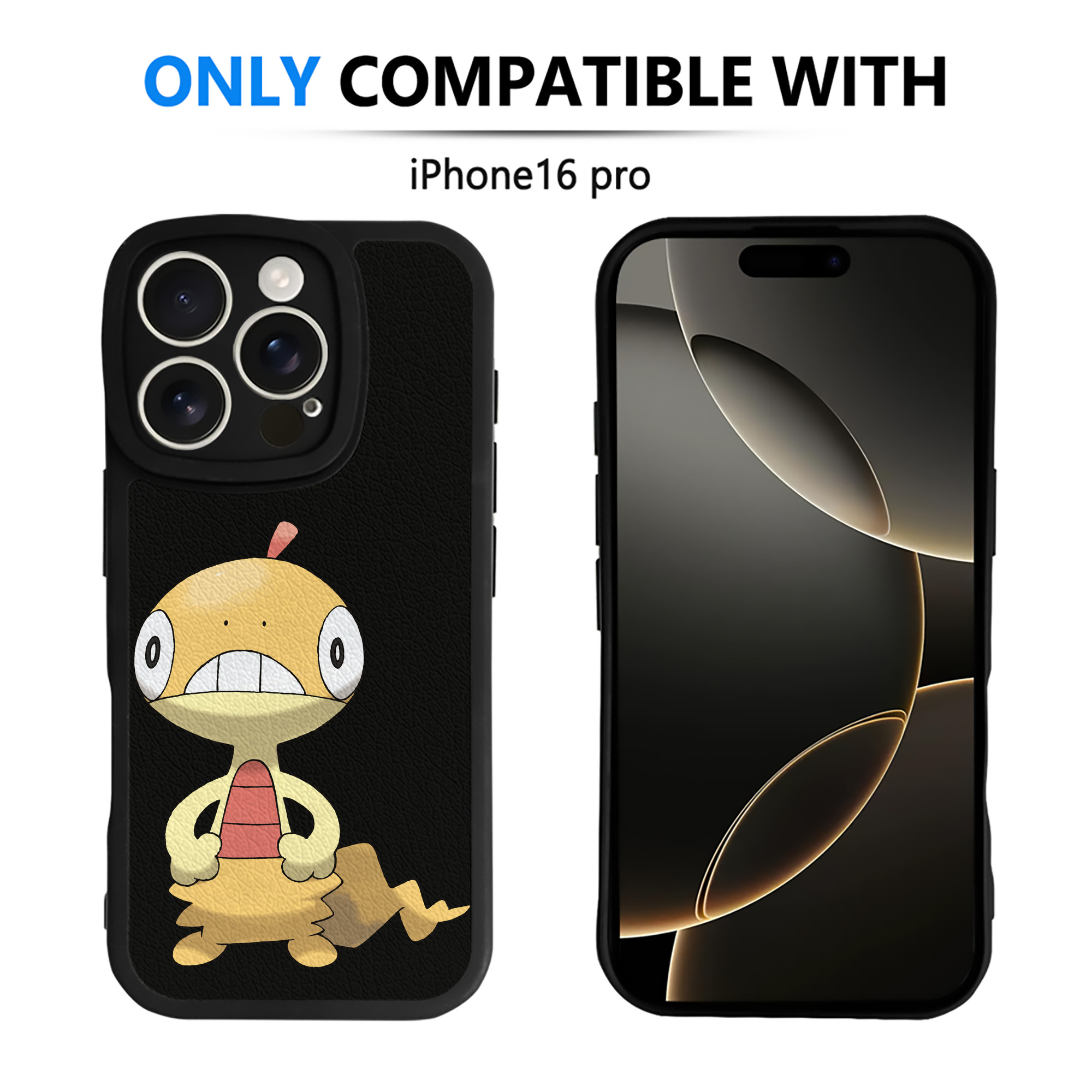（画像用） ポケットモンスター Pokémon 【iPhone 16シリーズ対応】シリコンスマホケース（レザー調） 材質：シリコン